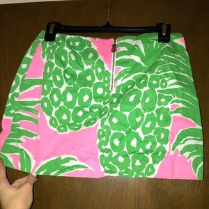 Lilly Pulitzer Size 0 pineapple skirt